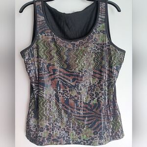 3 For $15🚨Peter Nygard Sequin Patterned Tank Top